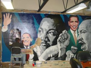 Victor Caldee Mural Obama